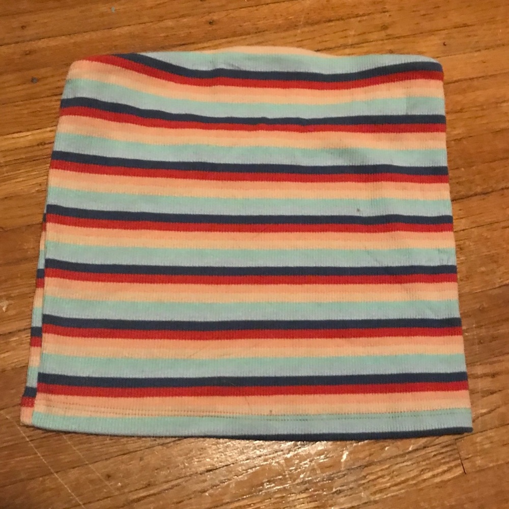 Striped tube top